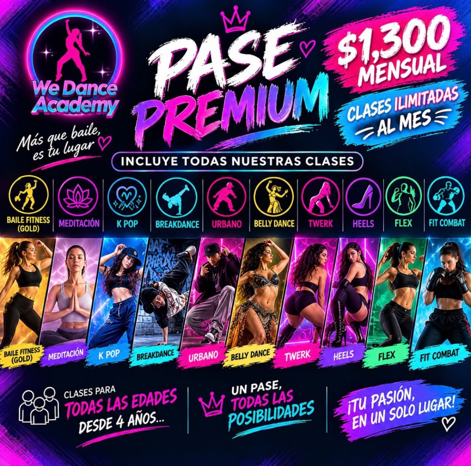 Pase Premium - We Dance Academy